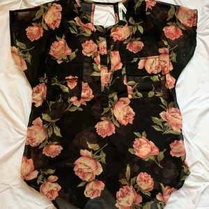 Floral Sheer Blouse